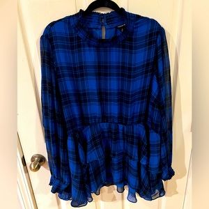 Torrid 4 black/blue Blouse